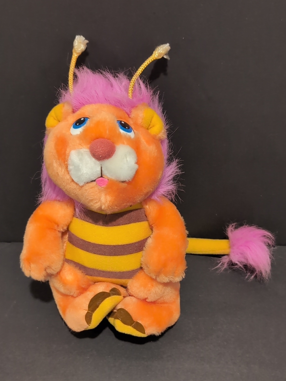 Vintage Hasbro Bumblelion Plush Orange Bumble Bee Lion 1984